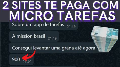 2 Sites De Micro Tarefas Para Ganhar Dinheiro Em Casa Provas De