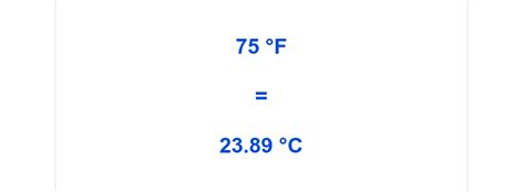 75 Degrees Fahrenheit to Celsius: Unraveling Temperature Conversions