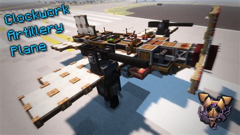 Clockwork Artillery Plane Valkyrien Skies 2 Create Mod Minecraft