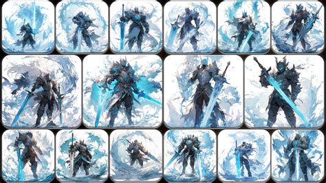 ArtStation - 200 Anime Male Elemental Warriors - Water (Full Body ...