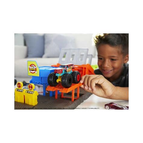 Hot Wheels Monster Trucks Blast Station Playset Toy Corner