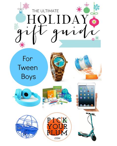 Holiday T Guide For Tween Boys