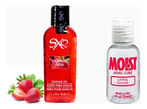 Lubricante Masaje Corporal Sxo ml Anestesico Anal Moist Fresa Meses sin interés