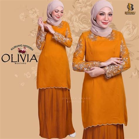 Kurung Olivia Po Women S Fashion Muslimah Fashion Baju Kurung