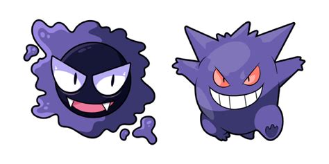 Pokemon Gastly & Gengar Cursor - Sweezy Custom Cursors