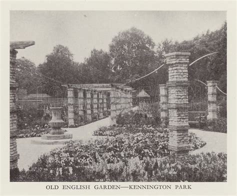 Old English Garden, Kennington Park stock image | Look and Learn