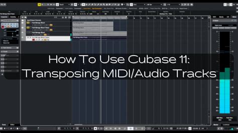 How To Use Cubase 11 Transposing MIDI Audio Tracks YouTube