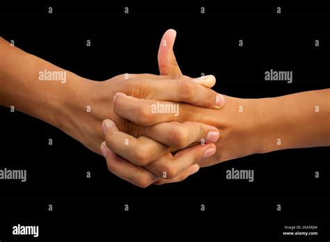 Fingers Interlocked Hi Res Stock Photography And Images Alamy