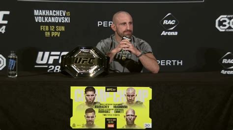 Alex Volkanovski Previews His Ufc 284 Title Fight With Islam Makhachev