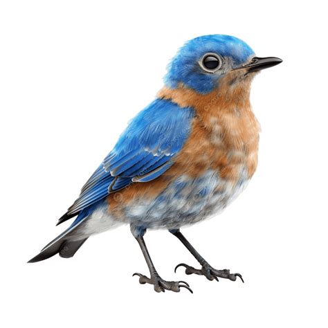 Eastern Bluebird Bird Isolated On Transparent Background, Eastern