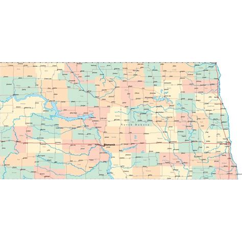 North Dakota Road Map - ND Road Map - North Dakota Highway Map ...