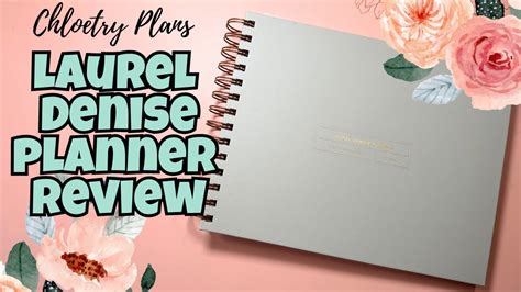 Laurel Denise Undated Mini Planner Review Chloetry Plans YouTube