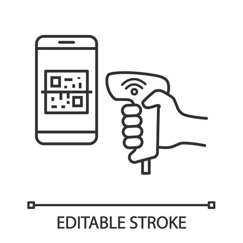 Zahlung Qr Mit Code Scanner Der Das Lineare Symbol Des