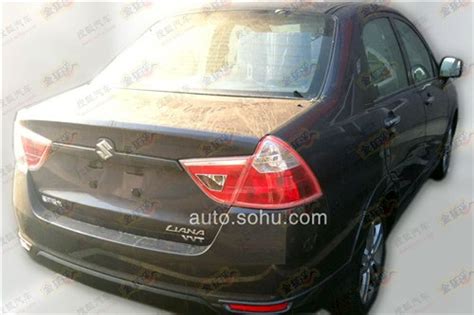 Spy Shots Facelifted Suzuki Liana Is Naked In China
