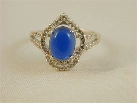 Vintage Sterling Silver Blue Sapphire Ring