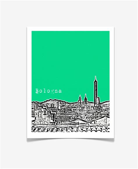 Bologna Italy Art Print Bologna Poster Italy Travel Art - Etsy