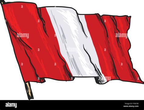 Bandera de Perú Imagen Vector de stock - Alamy