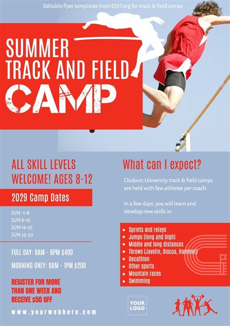 Track And Field Flyer Templates Free