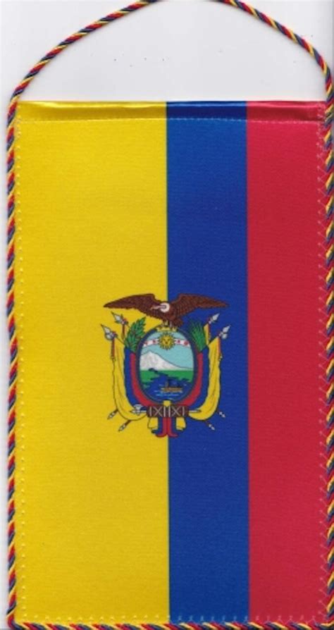 Ecuador Mit Wappen Tischbanner