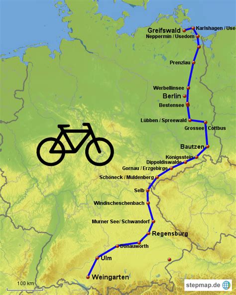 Stepmap Deutschland Radtour Landkarte F R Deutschland