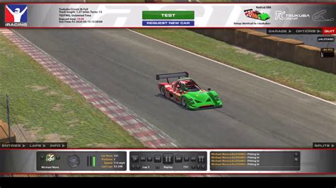 First Tests On IRacing Radical SR8 Tsukuba Circuit YouTube