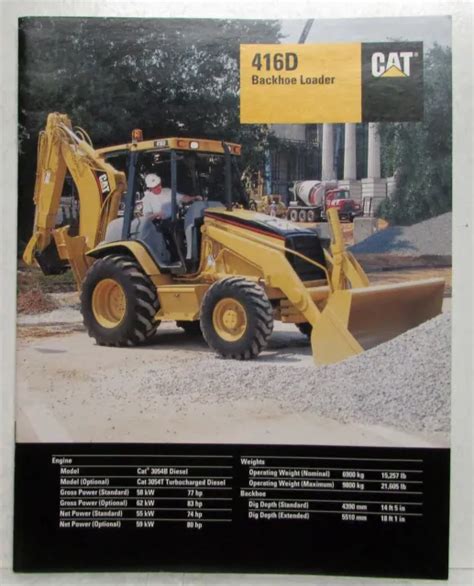 Caterpillar D Backhoe Loader Specifications Construction Sales