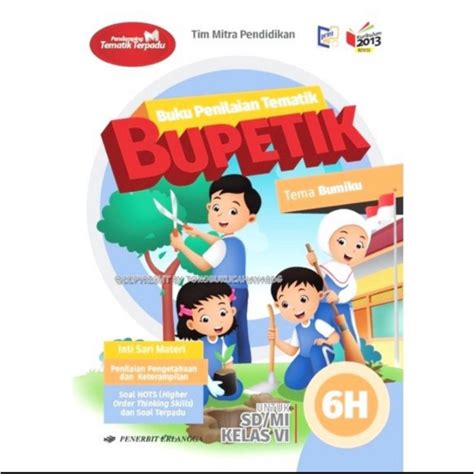 Jual Buku Bupetik Kelas Jilid A B C D E F G H I Sd Erlangga Shopee