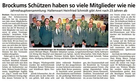 Brockums Sch Tzen Haben So Viele Mitglieder Wie Nie