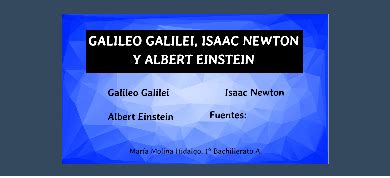 Galilei Newton Y Einstein