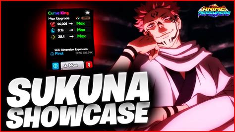 Asi Es Sukuna Shiny Evo Lev Max Requiem Showcase Anime Defenders