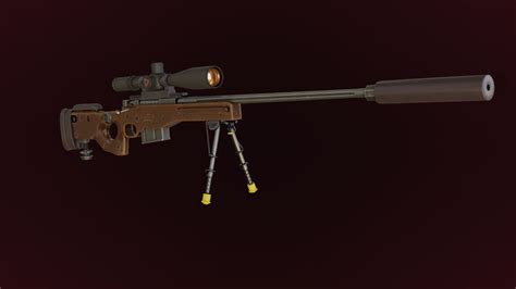 AWM Rifle model by dbanuelos92 on DeviantArt