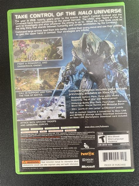 Halo Wars Xbox 360 Game Complete Tested VGC 882224552042 EBay