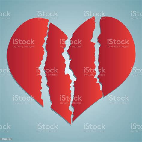 Broken Heart Heartbreak Flat Icon For Broken Heart Concept Vector