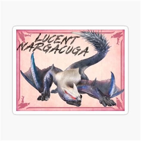 Monster Hunter Rise Sunbreak Lucent Nargacuga Sticker For Sale By Velvetzone Redbubble