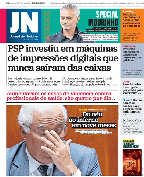 Jornal De Notícias 21 Jan 2023 Jornais E Revistas Sapopt