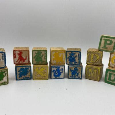 Vintage Playskool Disney Wood Blocks Estatesales Org