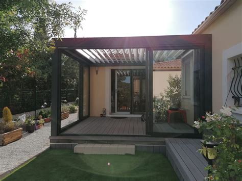 Pergola Bioclimatique B Xl Avec Parois Coulissantes Komilfo