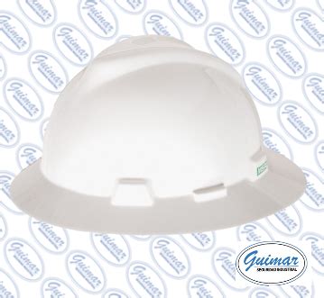 Casco V Gard Ala Completa Con Suspensi N Fas Trac M F Msa Blanco