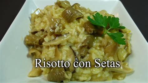 Risotto Con Setas Receta Casera Paso A Paso Youtube