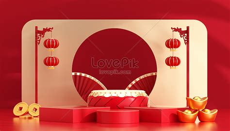 빨간색 전자 상거래 부스 배경 배경 사진 및 창의적인 일러스트 무료 다운로드 Lovepik