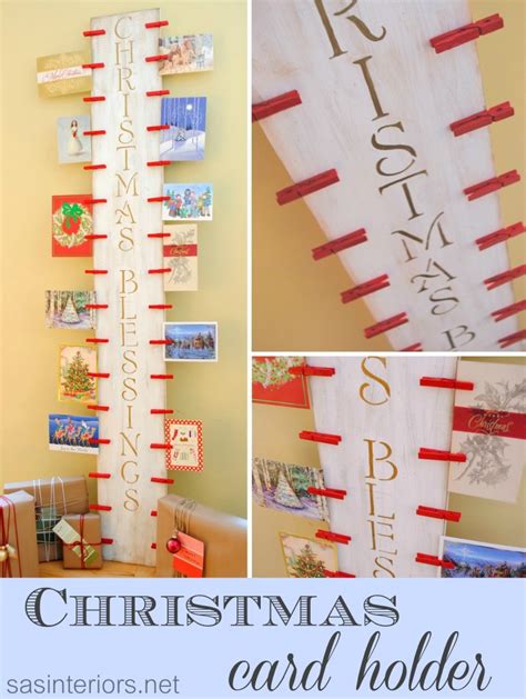 Diy Christmas Card Holder Moms