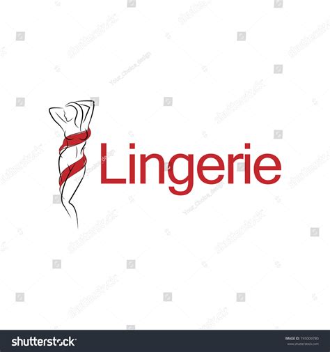 Vector Template Logo Lingerie Underwear Intimate Stock Vector Royalty Free 745009780