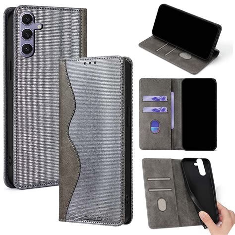 For Samsung Galaxy A36 5G Case, Wave Curves and Sequins Design Onto PU
