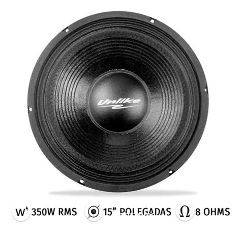 Alto Falante Woofer 15 Pol 350 Rms 8 Ohms Cone Seco Unlike Frete grátis