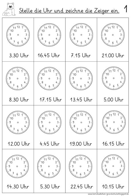 Uhrzeiten Lernen Grundschule - kinderbilder.download | kinderbilder.download