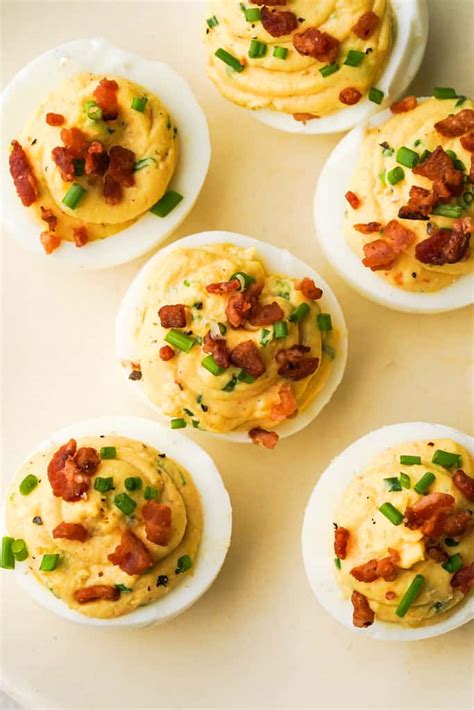 Loaded Deviled Eggs Whisper Of Yum