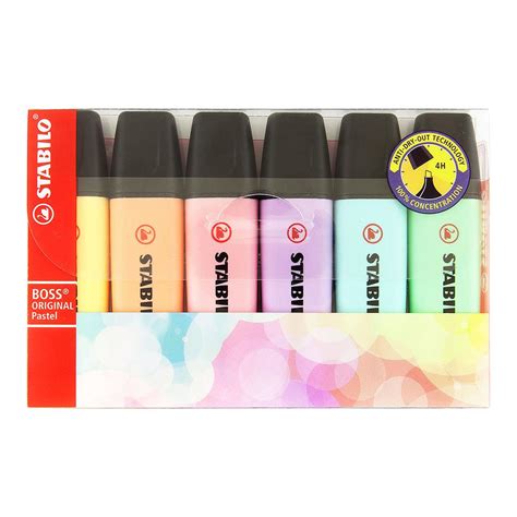 Stabilo Boss Original Highlighter Pastel 6 Set Spraydaily