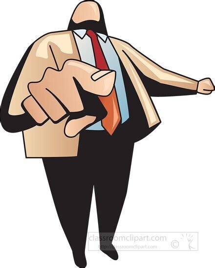 Free Clipart Man Pointing