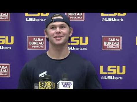 LSU Catcher Brady Neal Talks Arkansas Series And More YouTube