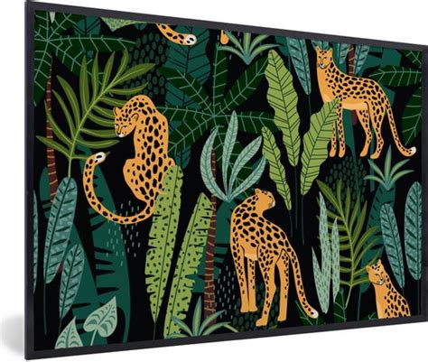 Fotolijst Incl Poster Jungle Panter Patronen Jongens Meiden